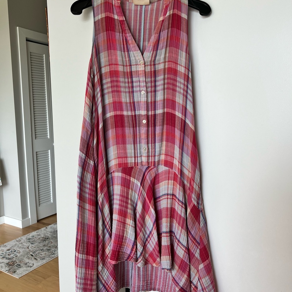 Pink plaid sundress